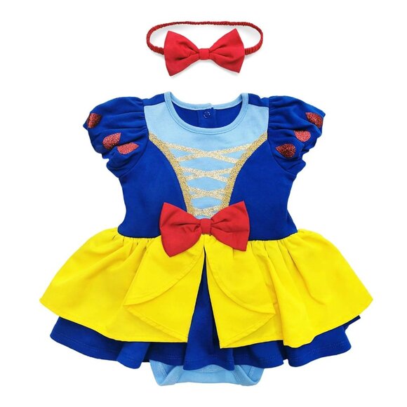 Disney Baby Snow White Costume 18-24 Months Dress Halloween Princess Store NEW - Picture 3 of 9